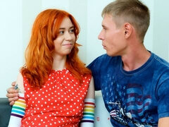 デカ尻, デカチン, 自然山雀, ペニス, 赤毛, 剃毛, ティーン, オッパイの