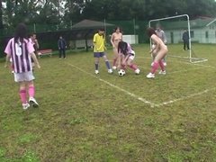 Asian girl gets down on her knees to suck coaches dick