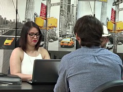 BIG TITS Itzal in her best job interview
