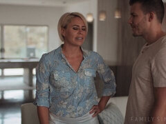 Gros cul, Grosse bite, Gros seins, Blonde, Sucer une bite, En levrette, Mère que j'aimerais baiser, Cheveux courts