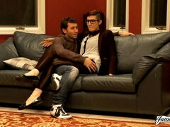 デカ尻, デカチン, フェラチオ, 茶髪の, レザー, 自然山雀, 赤毛, オッパイの