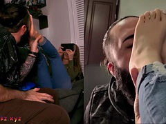 Amateur, Blonde, Pieds, Fétiche, Fétiche des pieds, Suçant, Adolescente