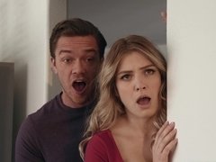 Grosse titten, Blondine, Braunhaarige, Schmutzig, Hundestellung, Lecken, Reiten, Flotter dreier