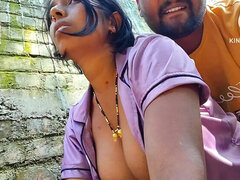 Pareja, Corrida, Granja, Primera ves, Al aire libre, Pezones inflados, Chupando, Esposa