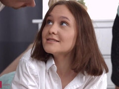 Anal, Gros seins, Brunette brune, Tir de sperme, Doigter, Lingerie, Homme homme femme, Plan cul à trois