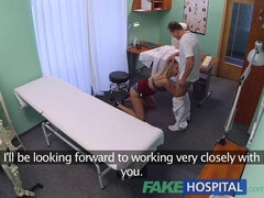 Nikky Dream and George Uhl team up to take two loads from fake hospital slut