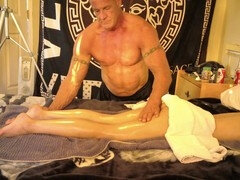 爸, マッサージ, オナニー