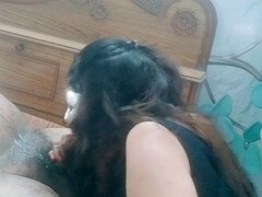 Naughty Indian patient Aliabegum gets an intimate oral session right in front of the nurse