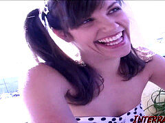Bobbi takes it in the backside with a meaty black hard-on!