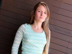 Leie, Blondine, Blasen, Hundestellung, Handjob, Unschuldig, Masturbation, Rasiert