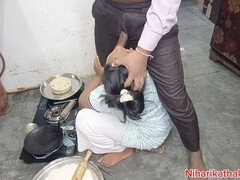 Banged my stepmom in the kitchen like a horny stud