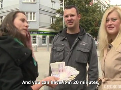 Leie, Blondine, Blasen, Paar, Gruppe, Hardcore, Geld, Orgasmus