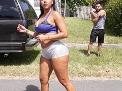 Cul, Belle grosse femme bgf, Gros cul, Gros seins, Sucer une bite, Éjaculation interne, Branlette thaïlandaise, Rasée