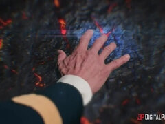 Américain, Noire, Sucer une bite, Queue, En levrette, Chevaucher, Nénés, Uniforme