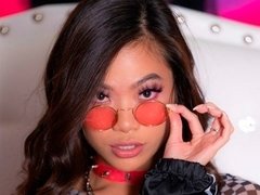 Exotic Japanese starlet Vina Sky looks nice with a big dick inside