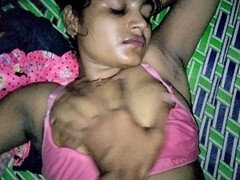 Brother-in-law catches village sister-in-law fingering herself at night and gives her a hard pounding