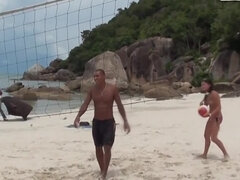 素人, アナル, お尻, ビーチ, ブロンド, アウトドア, ハメ撮り