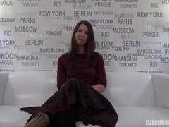 素人, デカパイ, フェラチオ, チェコ, 手コキする, 赤毛, ティーン, オッパイの