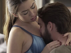 アナル, お尻, 美女, 茶髪の, カップル, 顔射, キス, 剃毛