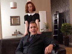 18 jahre, Leie, Blasen, Gehörnter ehemann, Europäisch, Realität, Rotschopf, Titten