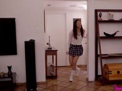 Anal, Verga grande, Polla, Pov, Coño, Afeitado, Falda, Puta