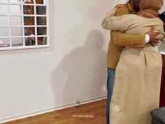 Grosser arsch, Freund, Paar, Hd, Küssen, Erotischer film, Stiefmutter, Ehefrau