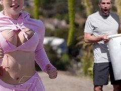 アメリカ人, フェラチオ, ズームショット, イく瞬間, 手コキする, 淫乱熟女, 義母, オッパイの