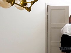 Pijpbeurt, Oudere vrouw, Fetisj, Hd, Rijpe lesbienne, Russisch, Kousen, Lerarin