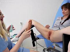 The Gynecologist Inserted a Large Dildo Into My Pussy