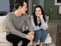 Grote kont, Grote lul, Grote mammen, Bruinharig, Man die toekijkt, Schattig, Geschoren, Mager