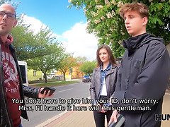 Boy cant pay for his GF so she makes money like a slut