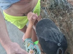 Strand, Pijpbeurt, Sperma shot, Flashing, Handbeurt, Hd, Openbaar, Tieten likken