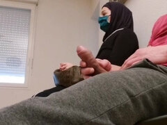 Arabisch, Gevangen, Man die toekijkt, Flashing, Frans, Openbaar, Slet, Vrouw