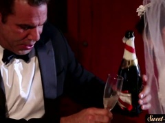 美人, 結婚, 巨乳な, ドレス, エロティック, 淫乱熟女, 禁句, 結婚式