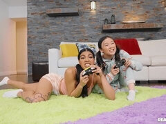 アジア人, デカチン, デカパイ, バック, 女 人男 人, 彼女, ガリガリ, ティーン