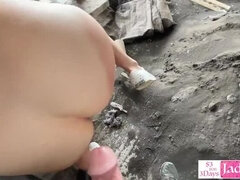Pervert Construction Worker Fucks Me Rough Outdoor POV