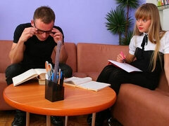 18 ans, Cul, Grosse bite, Gros seins, Blonde, Sucer une bite, Russe, Maigrichonne