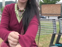 Culo, Mamada, Corrida, Polla, Al aire libre, Público, Coño, Nalgadas