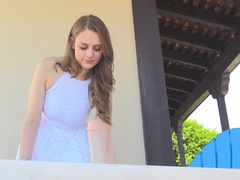 Acercamiento, Bailar, Vestido, Extremo, Tacones, Orgasmo, Público, Solo