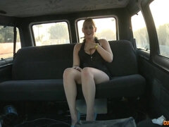 Vulgar Lovemaking with hot girl In The Van