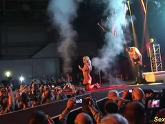 Blond, Flexibiel, Duits, Hd, Moeder, Openbaar, Stiefmoeder, Bekijker