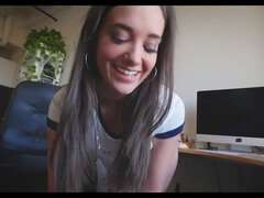 Step brother and step sister helps handjob step brother