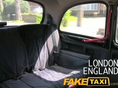 Holly Kiss, the blonde British MILF, eagerly takes a stranger's dick in a real faketaxi ride