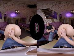 3d, フェラチオ, 手コキする, なめる, ハメ撮り, 現実, 三人