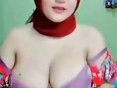 Asiatique, Gros seins, Bikini, Rondelette, Indonésienne, Fête, Adolescente, Webcam