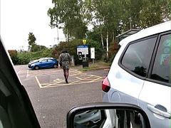 イギリス人, 女装男装, 露出狂, ヒール, 下着, 熟年, 一人, オッパイの