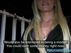 Amateur, Tetas grandes, Rubia, Corridas, Dinero, Al aire libre, Pov, Público