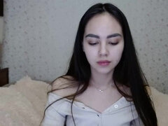 Amateur, Brunette brune, En levrette, Fait maison, Masturbation, Solo, Adolescente, Nénés