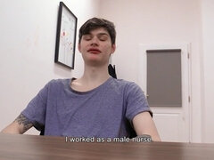 Jacobs future boss gives him one last chance to pay the mediation fee, but he will have to take off his clothes - BigStr