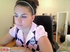 Hembra, Pezones, Tímido, Flaco, Solo, Adolescente, Juguetes, Camara web